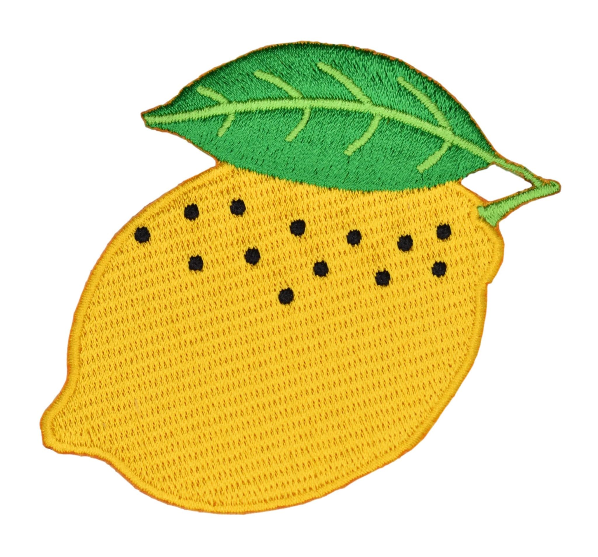 Lemon Embroidered Iron-on Patch for Jackets, Bags & DIY Crafts - Durable Applique for Clothing Customization