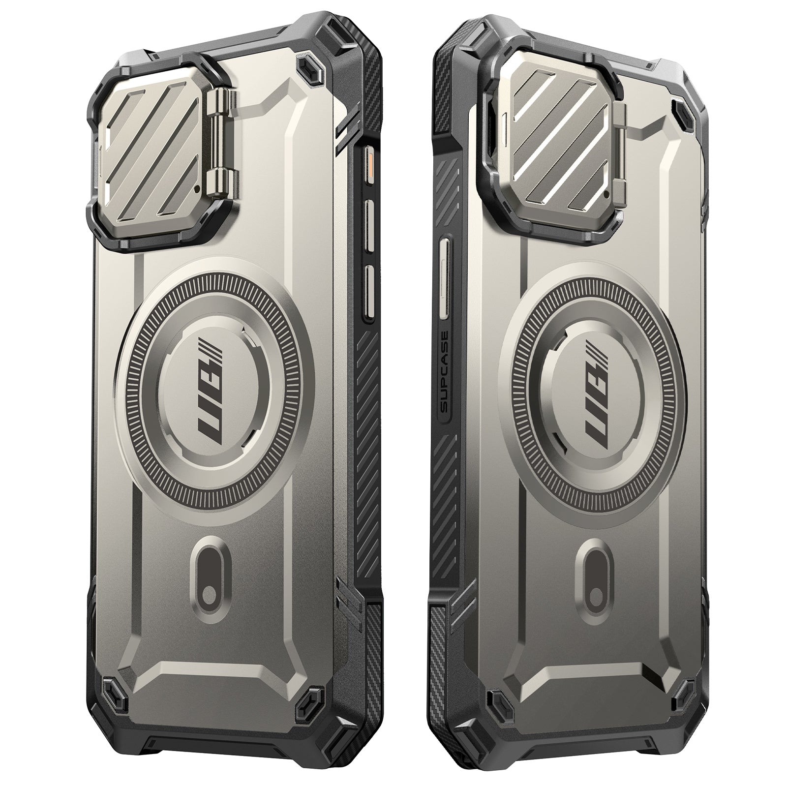 iPhone 15 Pro Max 6.7 Inch Unicorn Beetle MAG XT MagSafe Case - Titan Gray | Shockproof & Magnetic Protection for Work, Travel & Outdoor Adventures