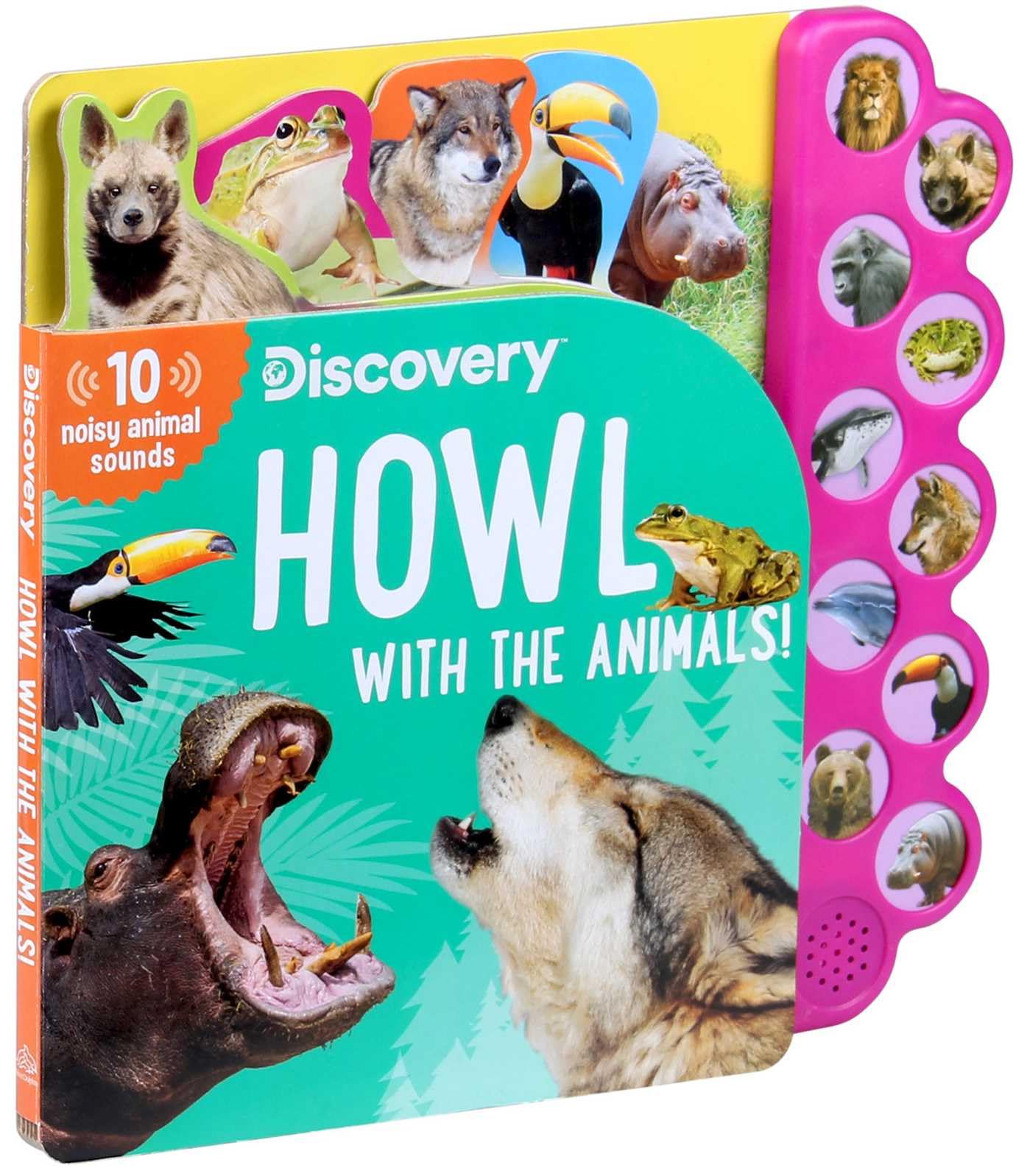 Howl with the Animals! - 10-Button Sound Book for Kids | Interactive Animal Sounds Learning Toy | Perfect for Storytime, Preschool Education & Bedtime Fun