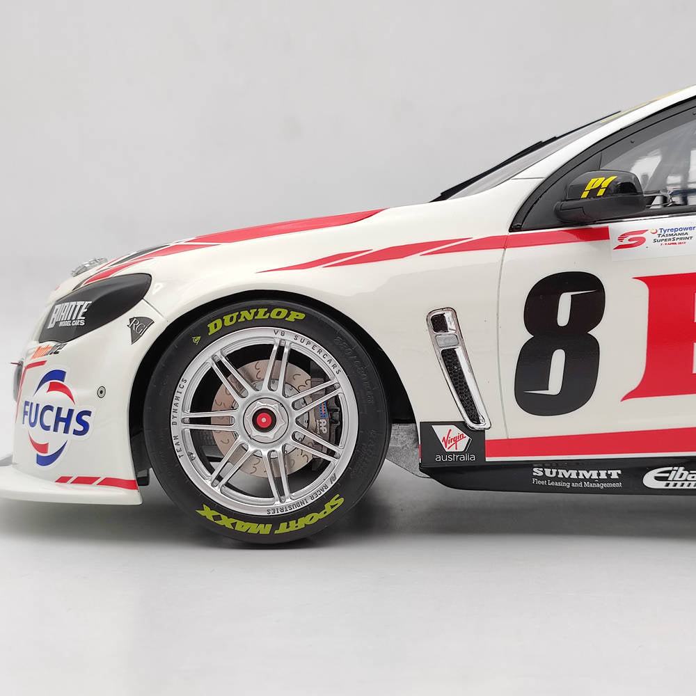 1/12 Scale Holden VF Commodore 2017 Tyrepower Tasmania SuperSprint #8 Resin Model Car - Collectible Diecast Toy Gift for Car Enthusiasts, Perfect for Display, Racing Fans, and Holiday Presents