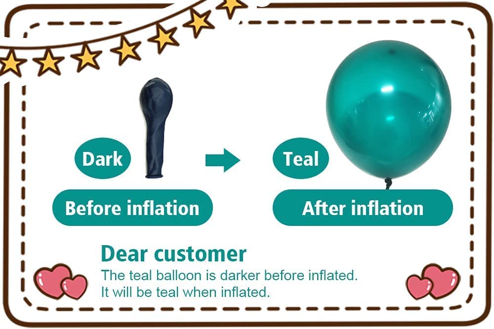 131pcs Teal & Gold Balloon Garland Kit - Elegant Birthday Party Decorations for Women, Bridal Showers & Weddings | Perfect for Indoor/Outdoor Celebrations & Photo Backdrops