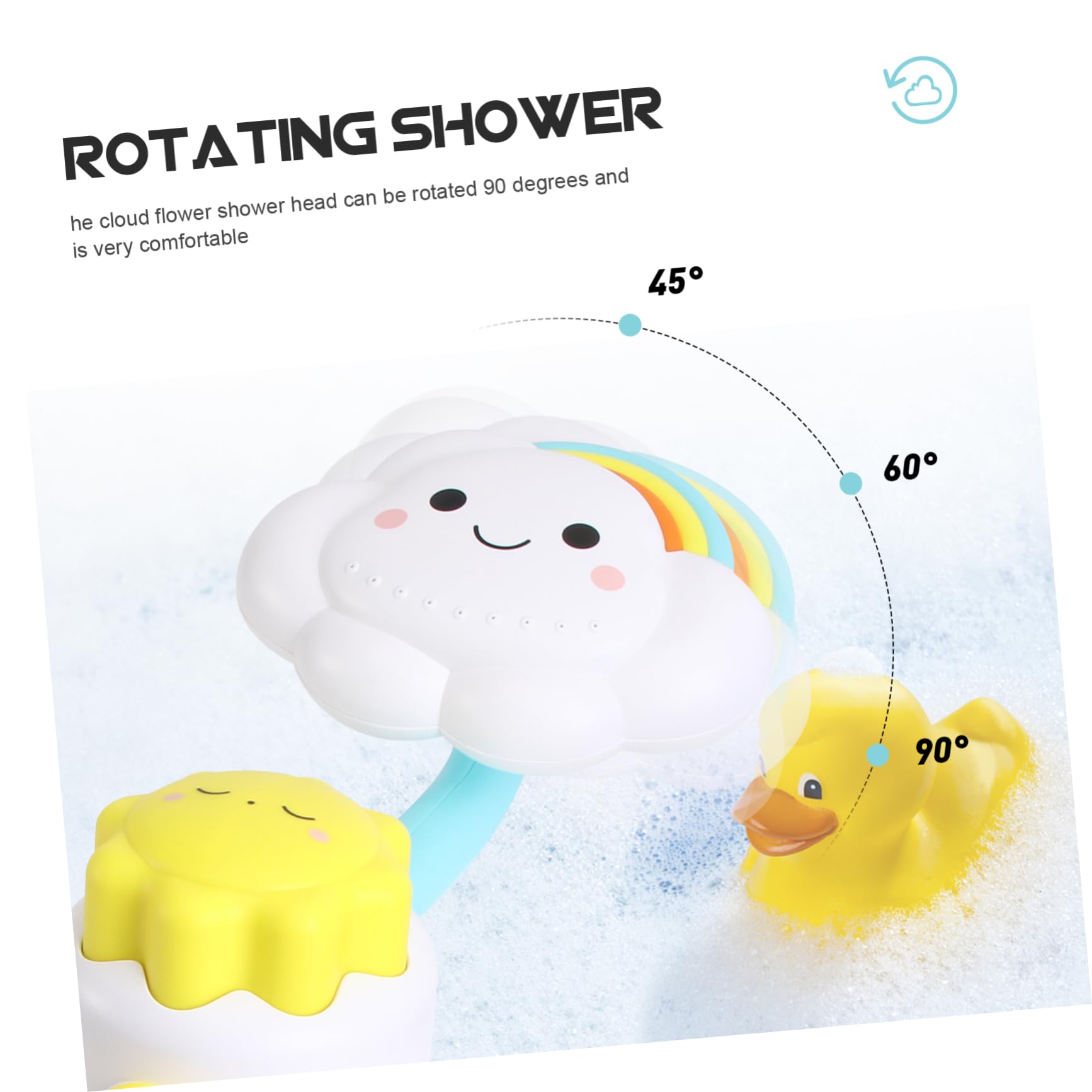 UPKOCH 3-Piece Bath Toys Set - Water Sprinkler, Squirt & Spray Toys for Kids - Fun Pool, Beach & Bathtub Playtime - Perfect for Outdoor Water Games & Toddler Bath Time