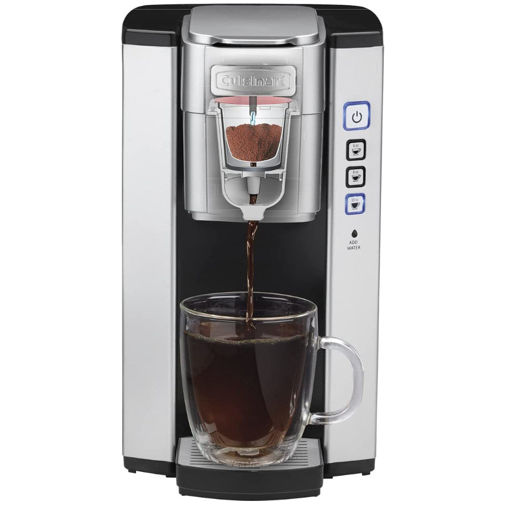 Refurbished Cuisinart Single Serve Coffee Maker with Warranty - Perfect for Home, Office, or Dorm Use