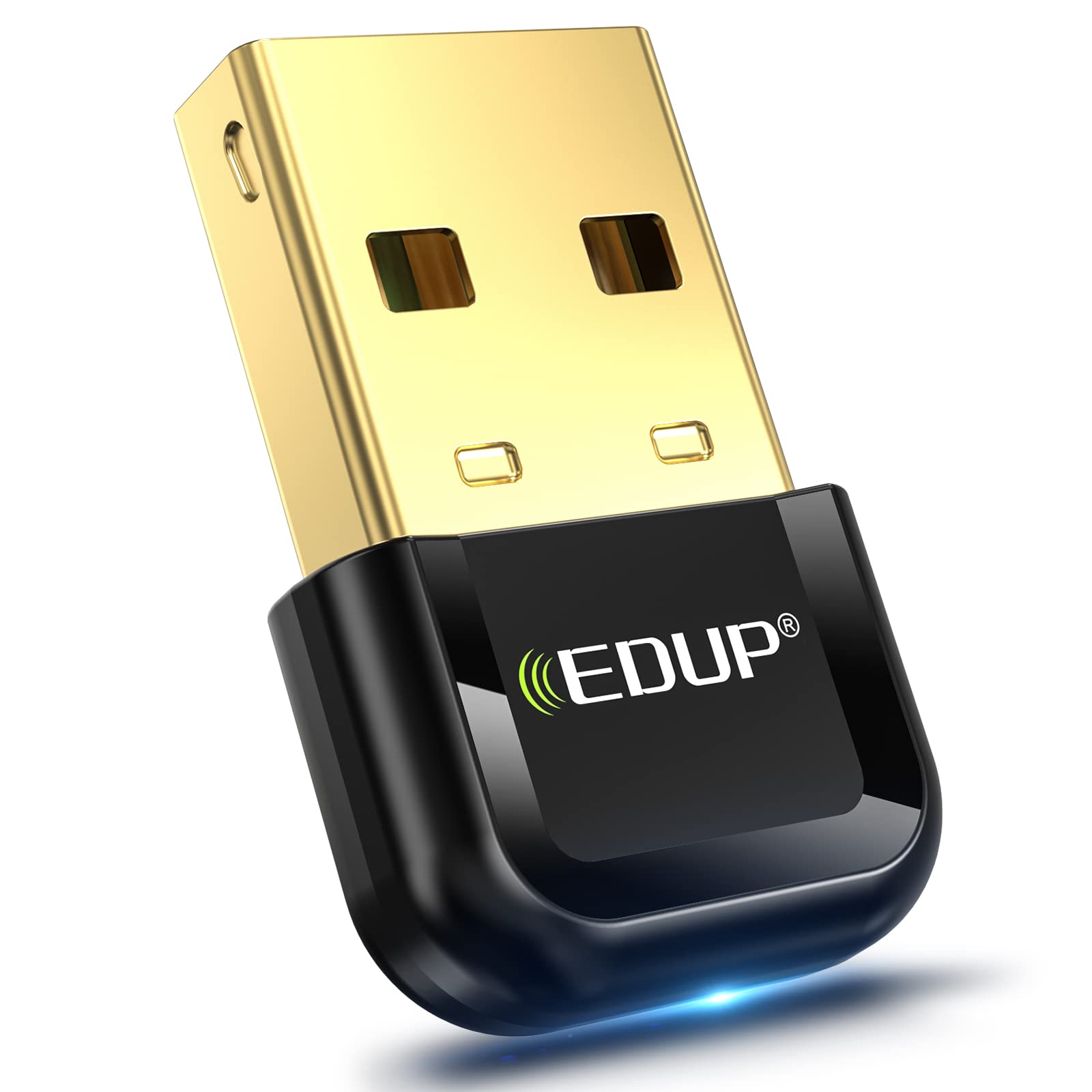 EDUP USB Bluetooth 5.3 Adapter for PC - Plug & Play Dongle Receiver for Windows 11/10/8.1 - Compatible with Desktop, Laptop, Mouse, Keyboard, Printers, Headsets, Speakers, PS4/Xbox Controllers - Ideal for Home Office, Gaming, and Multimedia