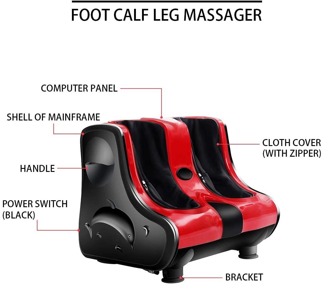 FUTADA Shiatsu Foot Massager Machine with Rolling & Heating - Deep Kneading Massage Therapy for Foot, Calf and Leg - Improves Blood Circulation - Perfect for Home, Office, Relaxation and Pain Relief