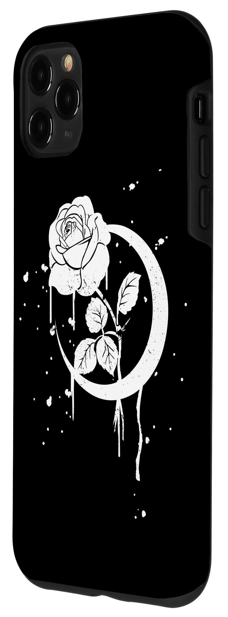 iPhone 11 Pro Max Gothic Moon Rose Phone Case - Premium Protective Cover for Women & Men - Perfect for Halloween, Gothic Fashion & Dark Aesthetic Lovers
