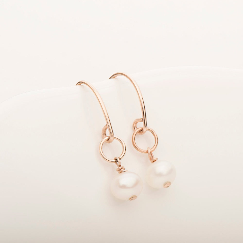 Freefall Pearl Earrings - Elegant Dangle Drop Earrings for Women | Perfect for Weddings, Parties & Evening Events