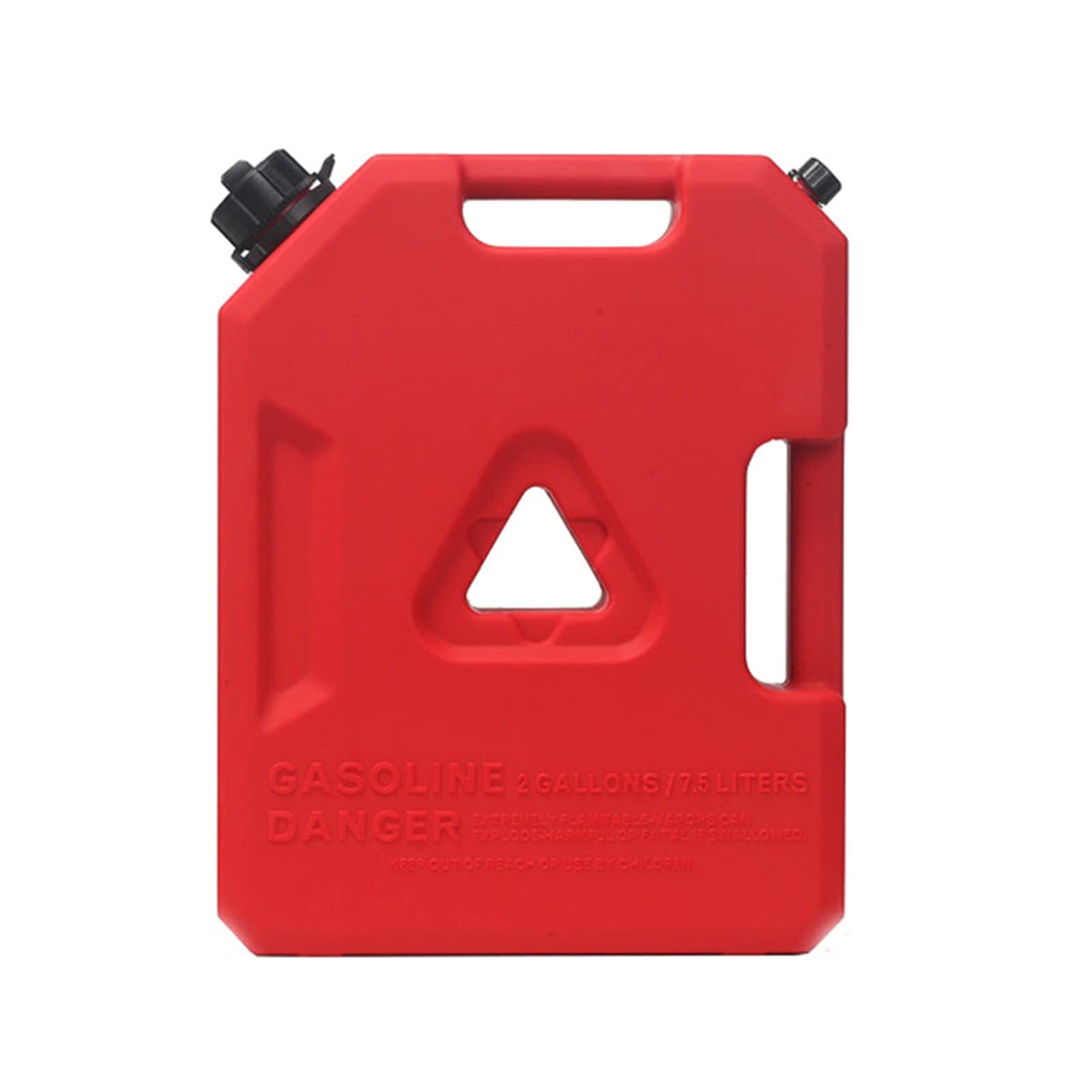 Red Gasoline Fuel Container - Portable Gas Can for Motorcycle, SUV, ATV - Durable Gas Storage Tank with Spout - Ideal for Emergency Fuel Supply, Road Trips & Outdoor Adventures