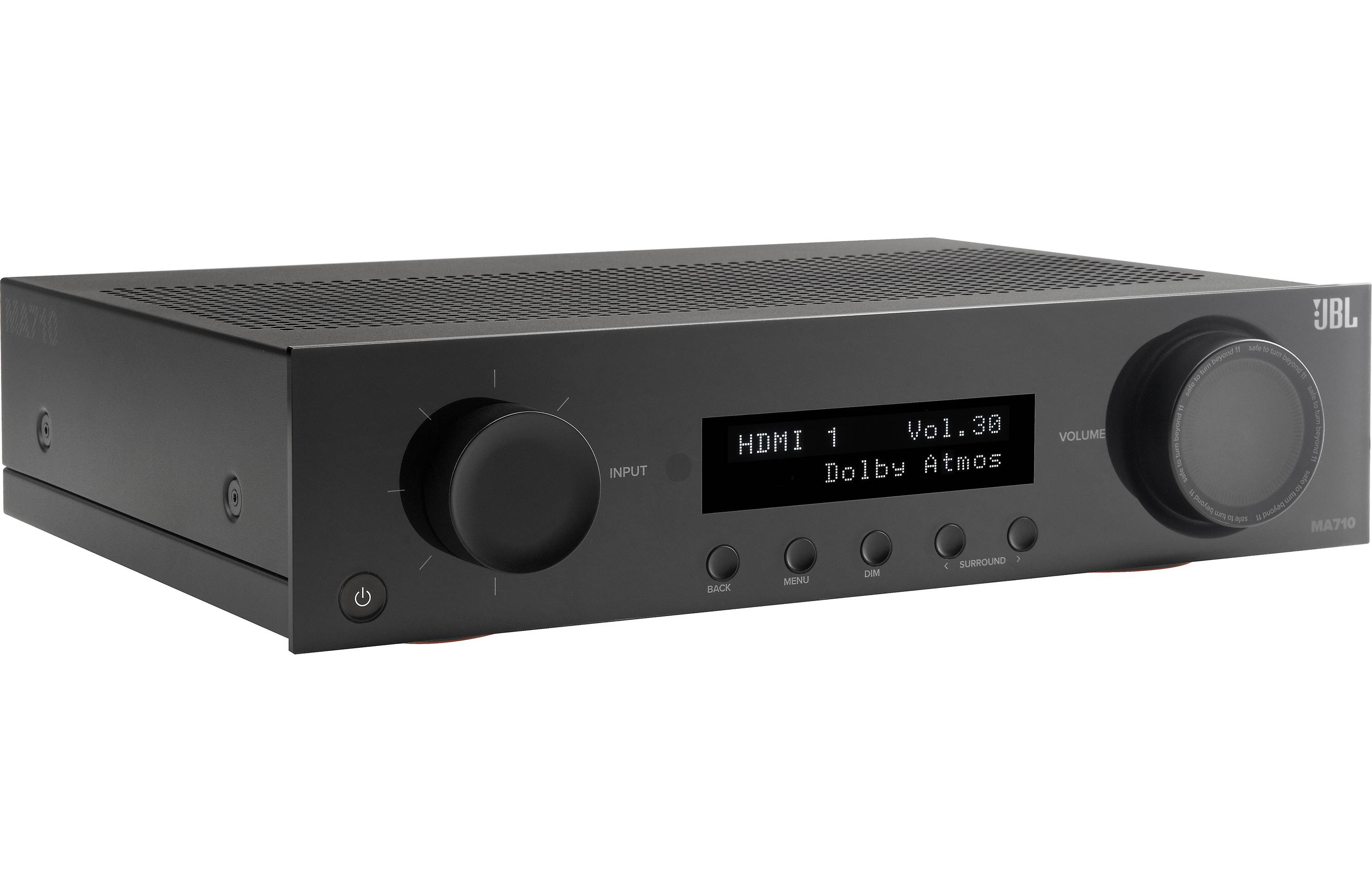 JBL MA710 7.2 Channel 8K A/V Receiver with Bluetooth, WiFi, Apple AirPlay 2, Google Cast & Dolby Atmos - Home Theater System for Movies, Music & Gaming