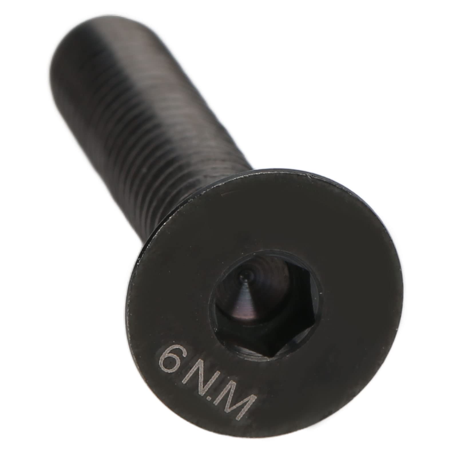 M6x30mm Waterproof Alloy Bicycle Headset Stem Top Fixing Bolt - Black Bike Repair Part for Mountain & Road Bikes - Perfect for Headset Maintenance and Cycling Gear Upgrades