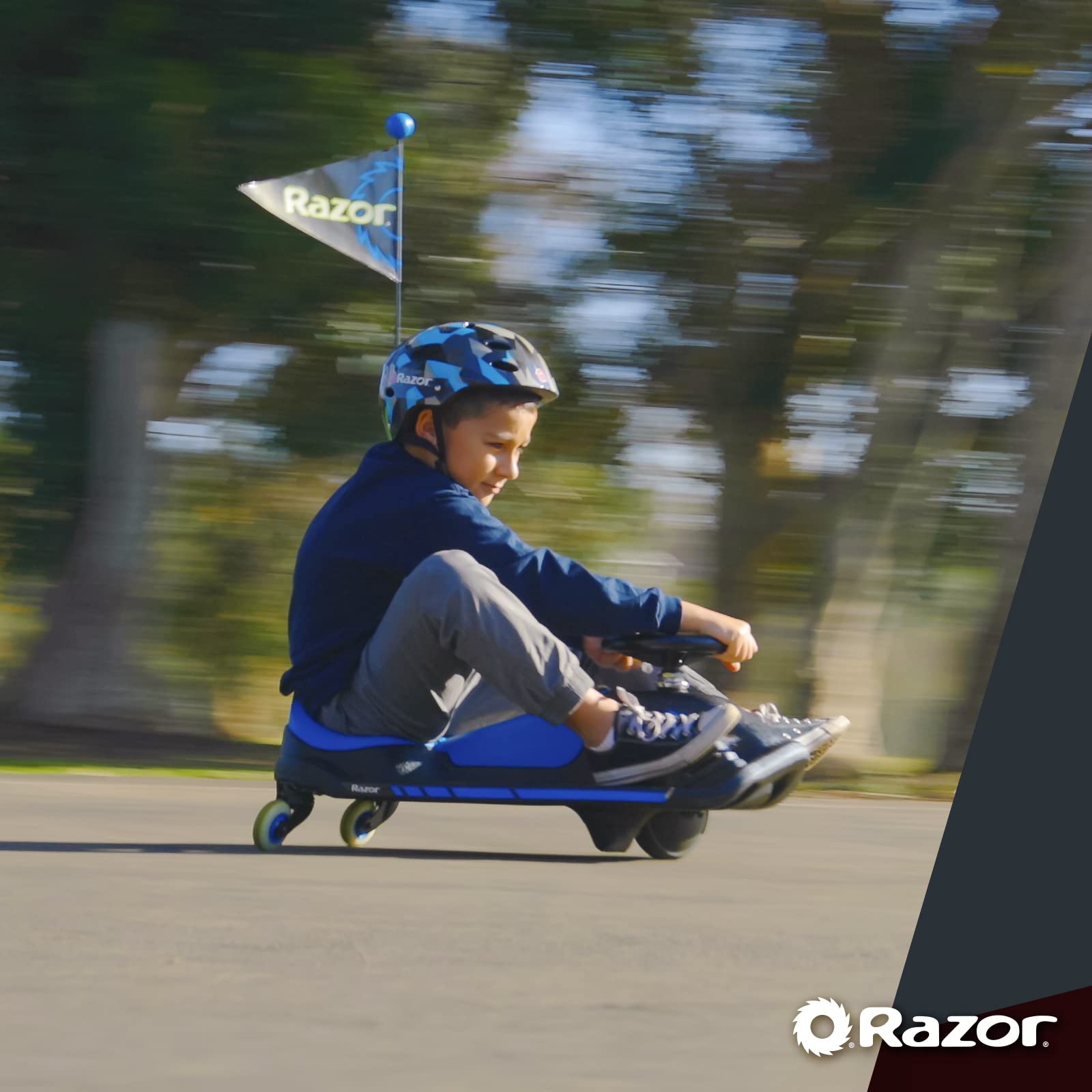 **Crazy Cart Shift Electric Drifting Go Kart for Kids Ages 6-12 | 12V Battery-Powered Ride-On Toy with High/Low Speed Switch & Drift System | Indoor & Outdoor Fun for Riders Up to 120 lbs | Perfect for Backyard, Driveway & Playground Adventures**