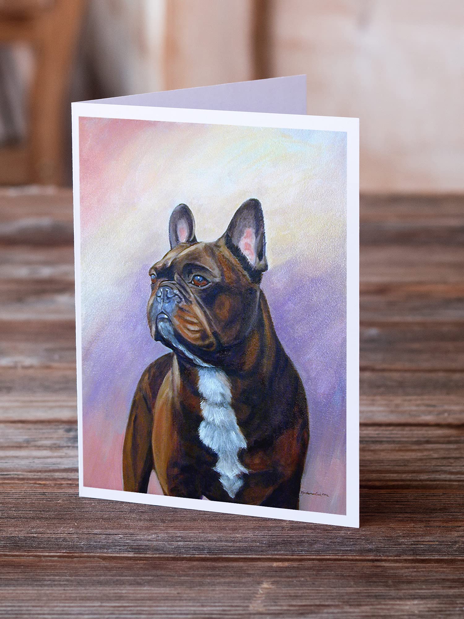 French Bulldog Greeting Cards & Envelopes Set - Pack of 8 Blank A7 Note Cards (5x7 Inches) | Whimsical Dog Lover Stationery for Birthdays, Thank You Notes & Special Occasions