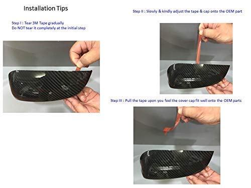 **2008-2014 Subaru WRX STI/WRX Mirror Cover - Dry Carbon Fiber Design, UV-Resistant Clear Coat, Lightweight & Durable (2-Piece Set) - Upgrade Exterior Styling for Sporty Look**