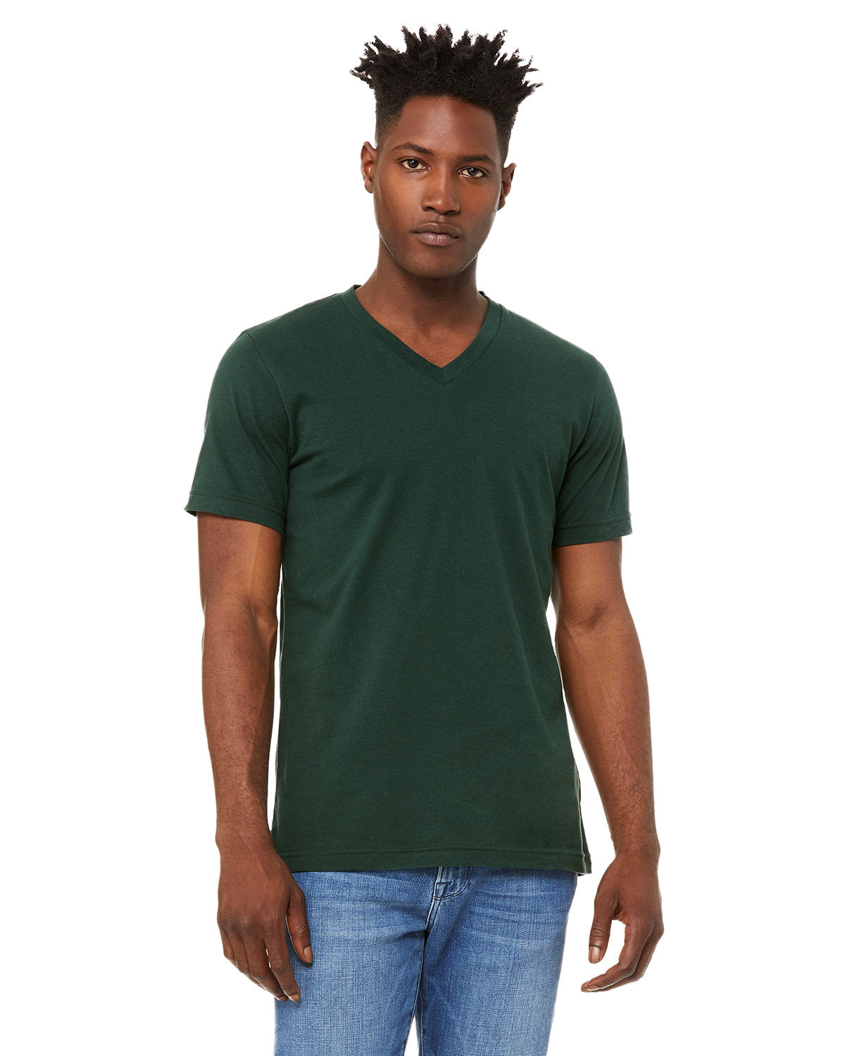 Bella + Canvas 3005 Unisex Jersey Short Sleeve V-Neck T-Shirt - Soft Cotton Tee for Men & Women - Perfect for Casual Wear, Screen Printing, and Everyday Comfort