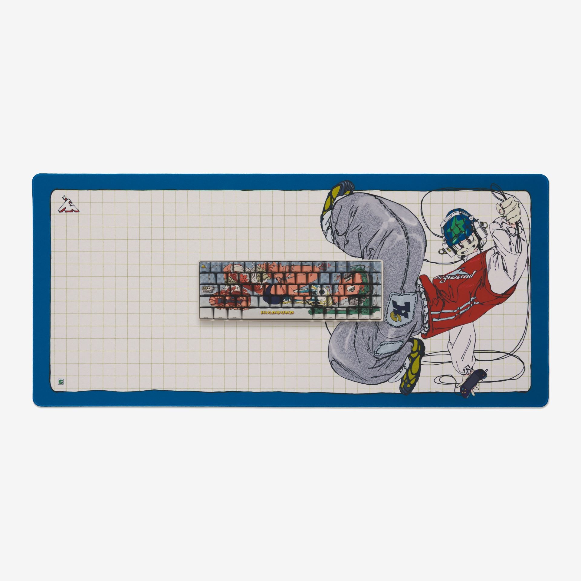 HG World Control XL Gaming Mouse Pad - Non-Slip Rubber Base, Smooth Surface for Precision Control - Perfect for PC, Laptop, Office & Esports Gaming