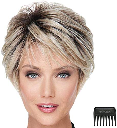 Raquel Welch On Your Game Wig Bundle - 3 Piece Set with Christy's Wigs Q&A Booklet & Wide Tooth Comb (Color RL1216) | Perfect for Cosplay, Costume Parties & Everyday Hair Styling