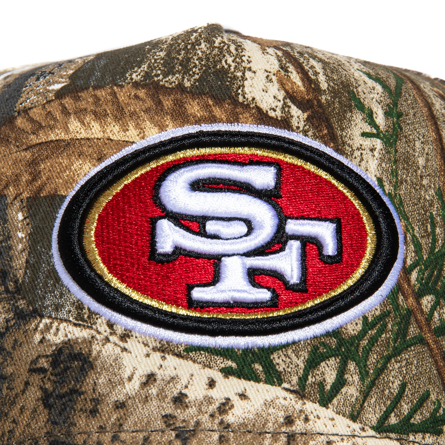 New Era 9Fifty A-Frame San Francisco 49ers Snapback Hat - Realtree Camo Design | Official NFL Licensed Cap for Men & Women | Perfect for Football Games, Tailgating & Casual Wear