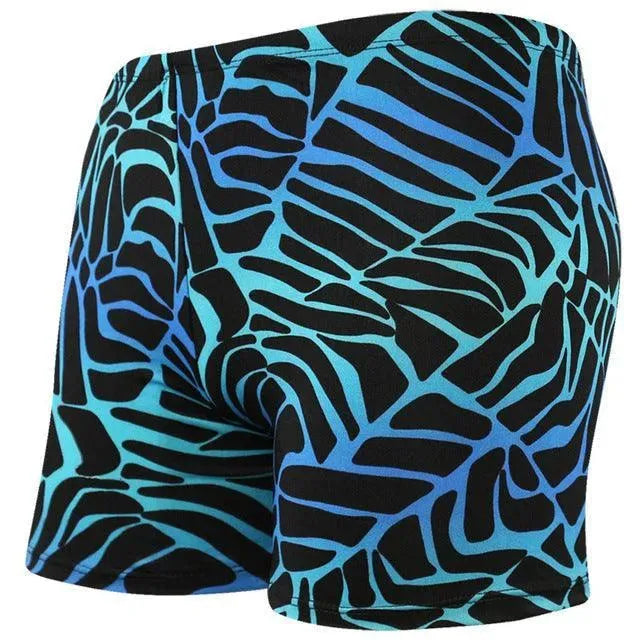 Stylish Printed Men's Beach Shorts - Quick-Dry Swim Trunks for Summer Vacation & Poolside Relaxation
