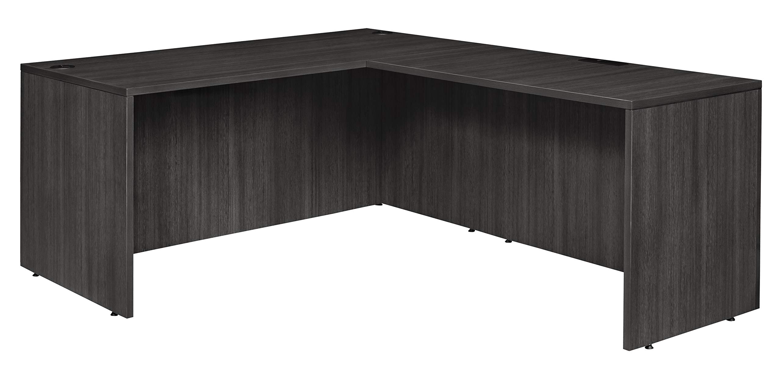 Regency Legacy L-Shaped Corner Desk 66 Inch, Home Office Computer Desk with Durable Ash Grey Finish - Perfect for Small Spaces, Gaming & Remote Work Setup