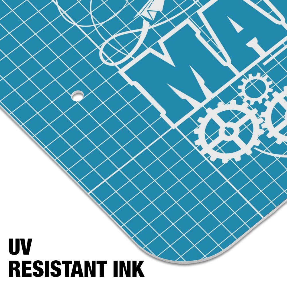 Custom Robot and Gears Blueprint Design Wall Art - Unique Home Office Decor for Tech Enthusiasts | Perfect for Man Cave, Workshop & Industrial Style Spaces