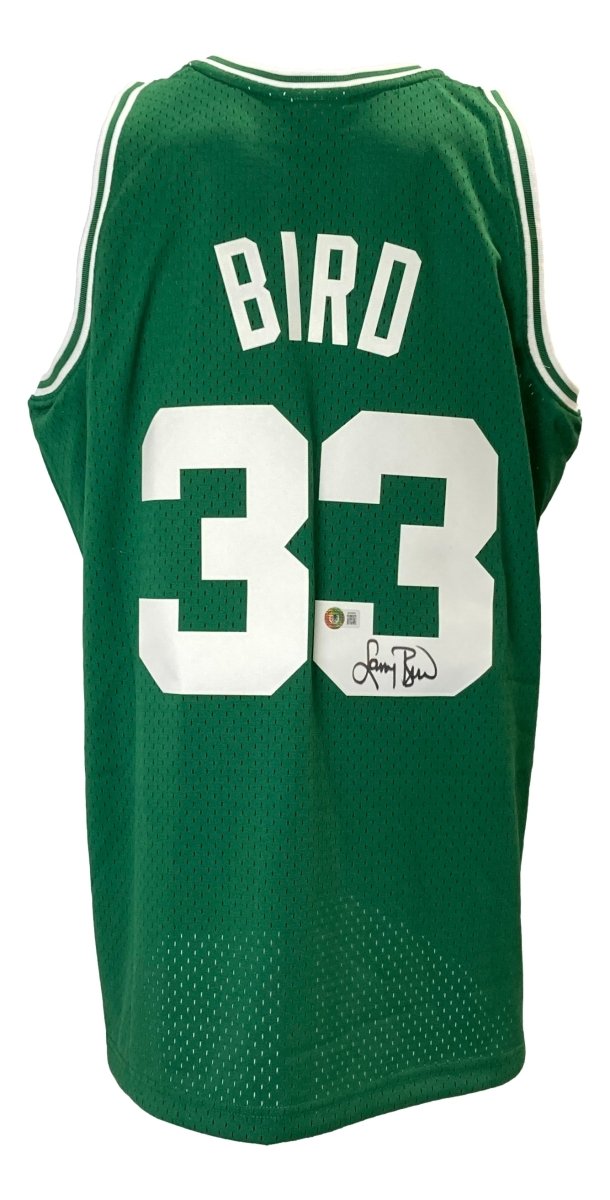 Larry Bird Autographed Boston Celtics Green Mitchell & Ness Hardwood Classics Swingman Jersey - Perfect for NBA Fans, Collectors, and Sports Memorabilia Enthusiasts