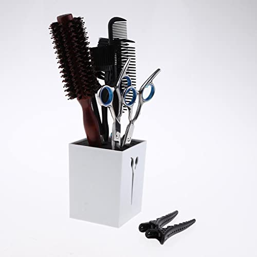 Professional 10-Piece Hairdressing Kit - Hair Scissors, Cutting Comb, Hair Dye Brush Set & Round Styling Brush for Salon & Home Use | Perfect for Hair Cutting, Coloring, Styling & Blowouts