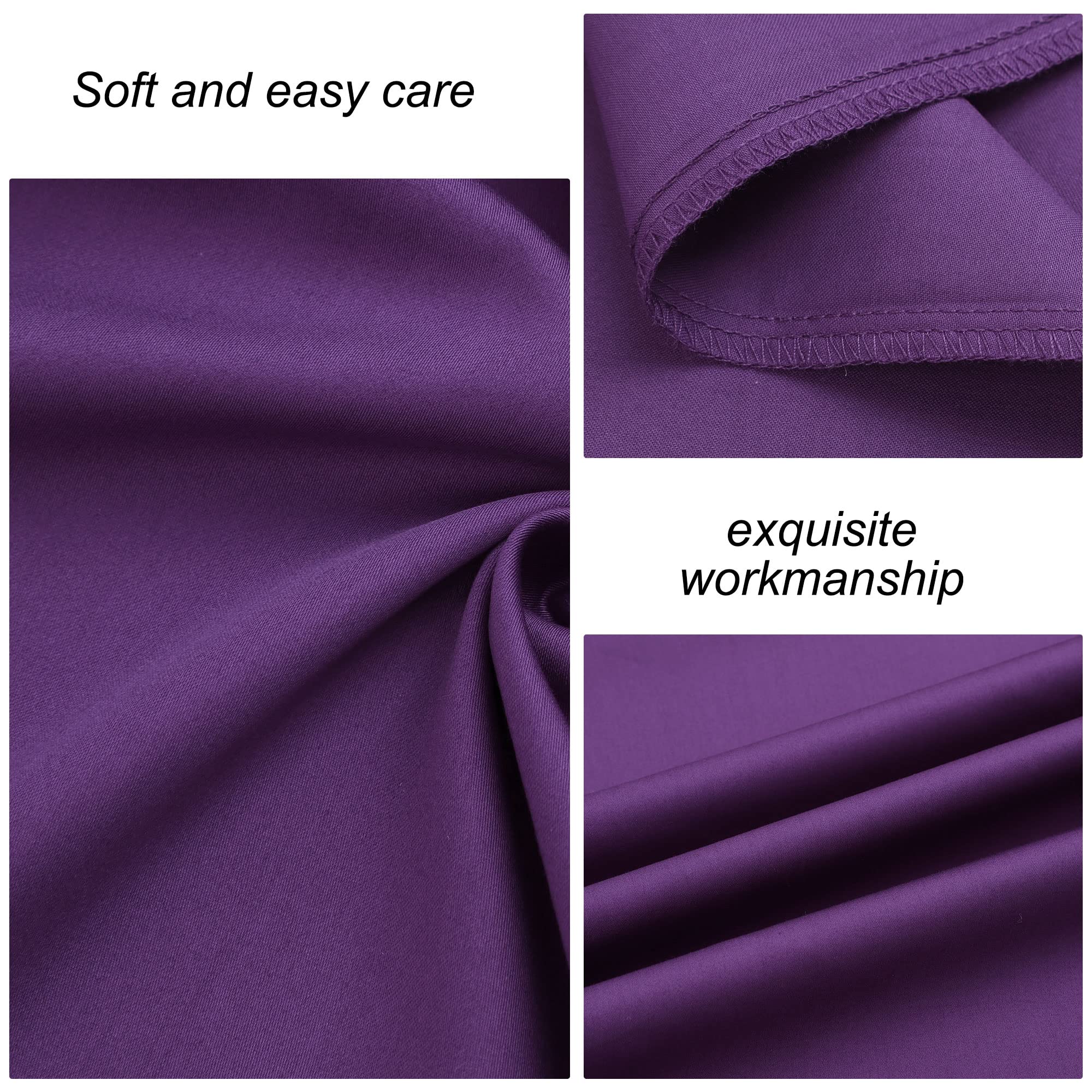 Soft & Breathable Pillowcases Set of 2 - 100% Cotton Standard Size Pillow Covers for Bedroom - Perfect for Home, Hotel, and Travel Use