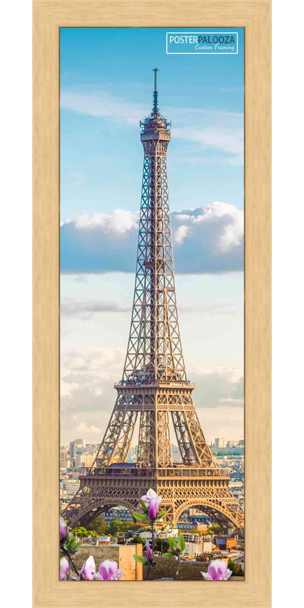 18x48 Natural Modern Minimalist Wood Picture Frame - Solid Wood Panoramic Poster Frame with UV Acrylic, Foam Backing & Hanging Hardware - Perfect for Living Room, Office & Gallery Wall Decor