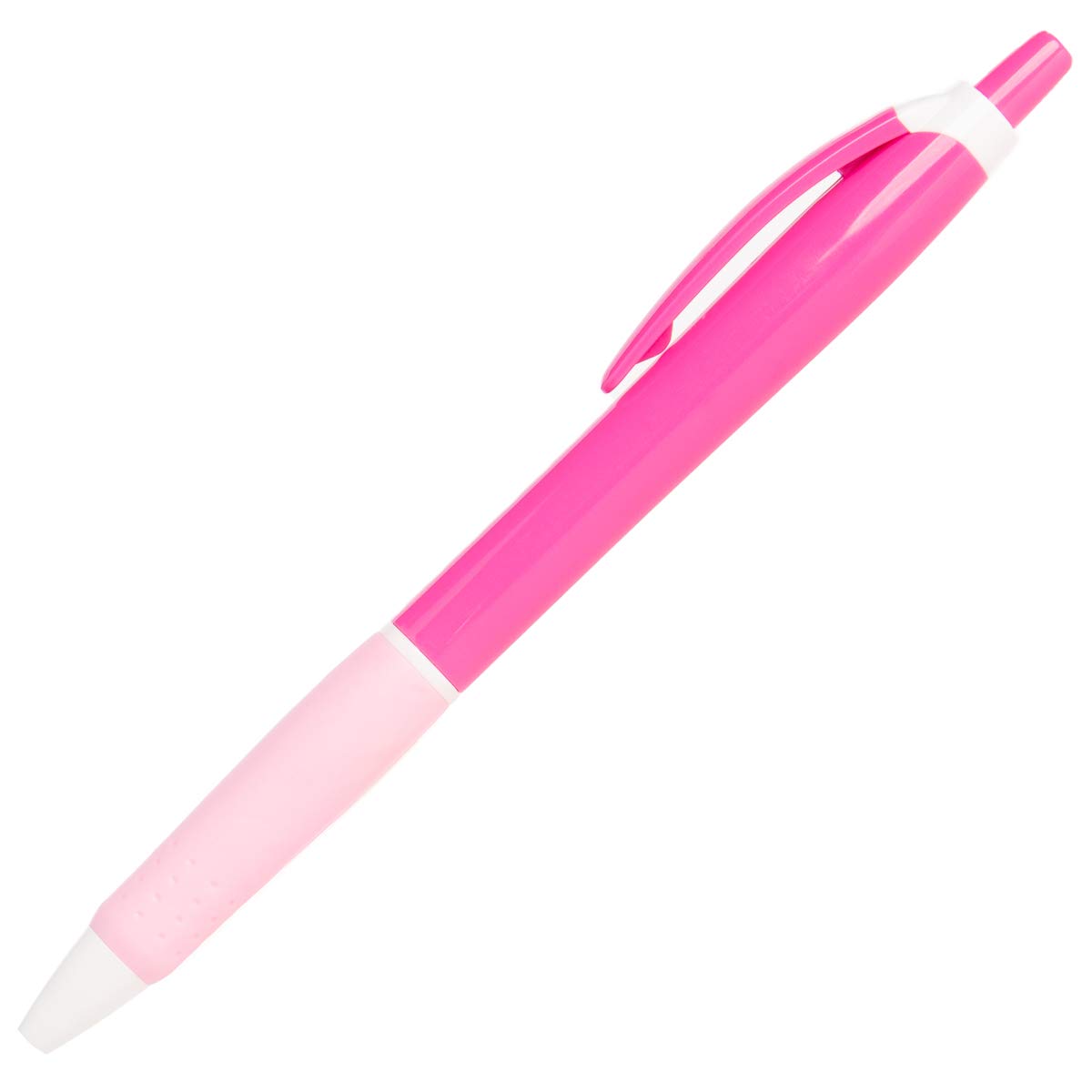 100 Pack Bulk Retractable Ballpoint Pens - Smooth Black Ink Office & School Supplies for Writing, Note Taking, Journals, Exams - Ideal for Students, Teachers, Professionals (Pink, 100 Count)