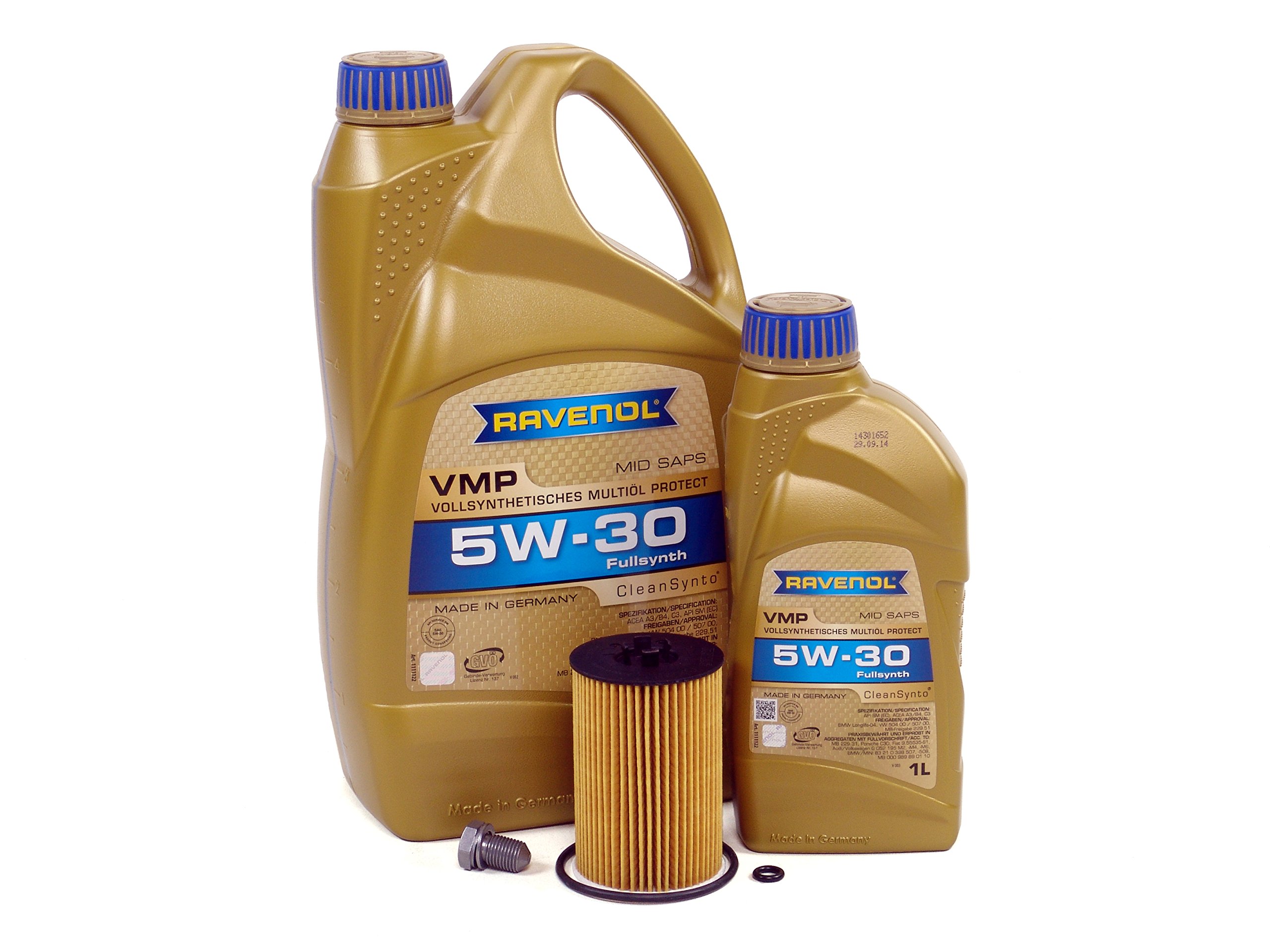 BLAU J1A5133-D Complete Motor Oil Change Kit for 2015-2015 VW Passat 2.0L 4-Cylinder Diesel Engine - Includes Oil Filter & Drain Plug - Perfect for DIY Car Maintenance & Engine Protection