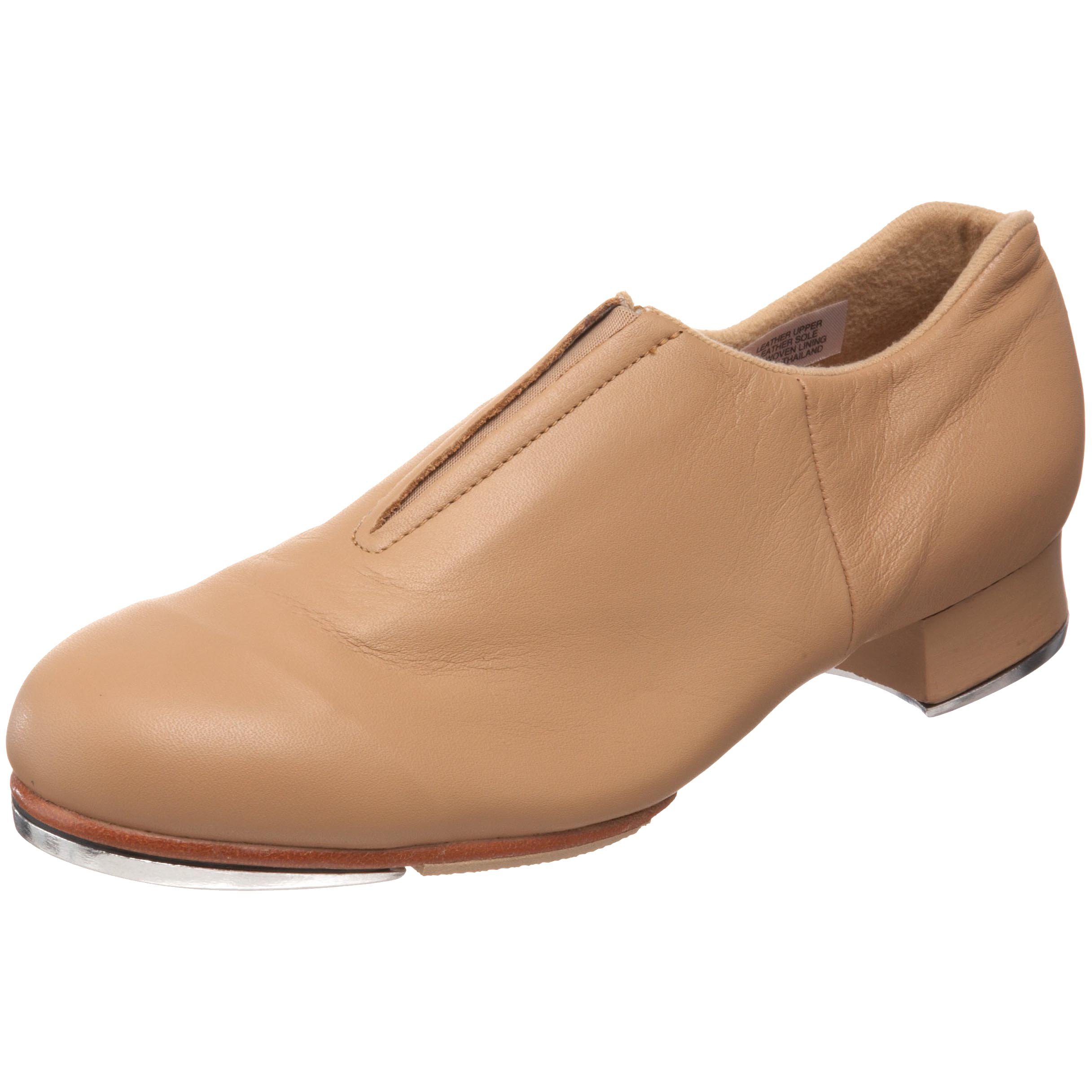 Bloch Women's Tap-Flex Leather Slip-On Tap Shoes for Dance - Comfortable & Durable Jazz Shoes for Tap Dancing, Performances & Practice