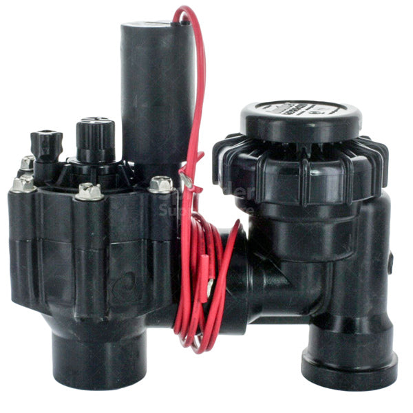 Hunter PGV075ASVS 3/4 Inch Anti-Siphon Electric Valve with Flow Control - Slip x Slip Connection for Irrigation Systems, Lawn Sprinklers & Water Features