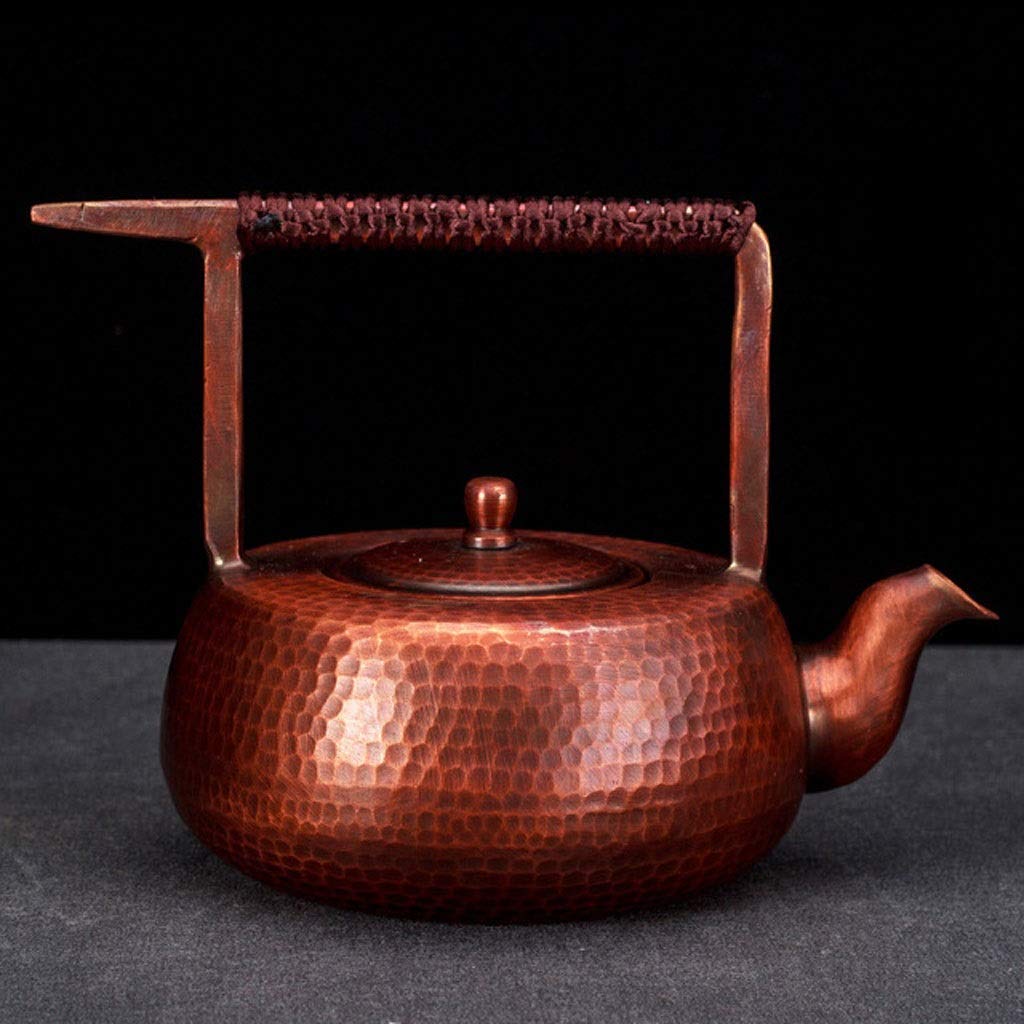 Vintage Copper Tea Kettle with Infuser - 1300ml Handmade Loose Leaf Teapot for Herbal & Black Tea | Perfect for Home Brewing, Afternoon Tea & Gift Giving