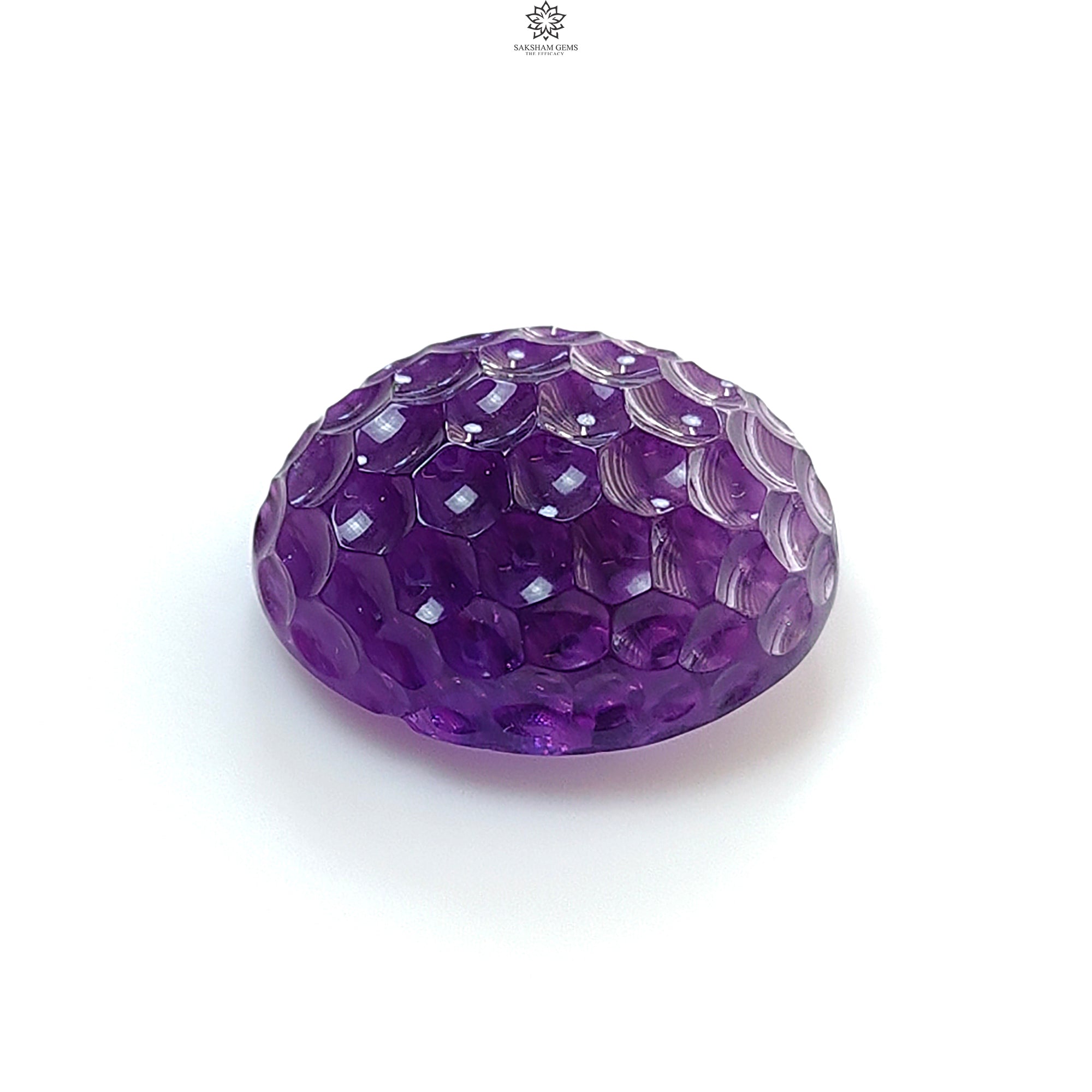 Natural Untreated Citrine & Amethyst Quartz Gemstone Carving - Handcrafted Oval Shape for Jewelry Making (1pc) | Healing Crystal, Meditation Stone, Spiritual Gift