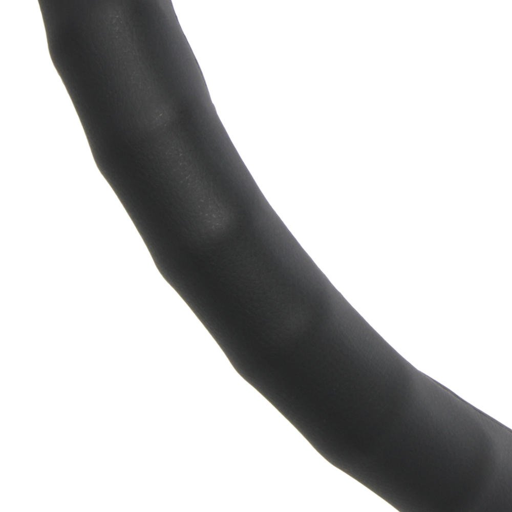 Premium Motor Trend Ergonomic Grip Steering Wheel Cover - Genuine Leather (Black) for Cars, SUVs & Boats (13.5-14.5
