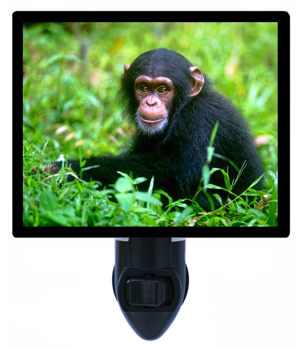 Chimpanzee Night Light - Cute Monkey LED Night Lamp for Kids Room, African Zoo Animal Decor, Dimmable Nursery Light for Bedtime & Relaxation