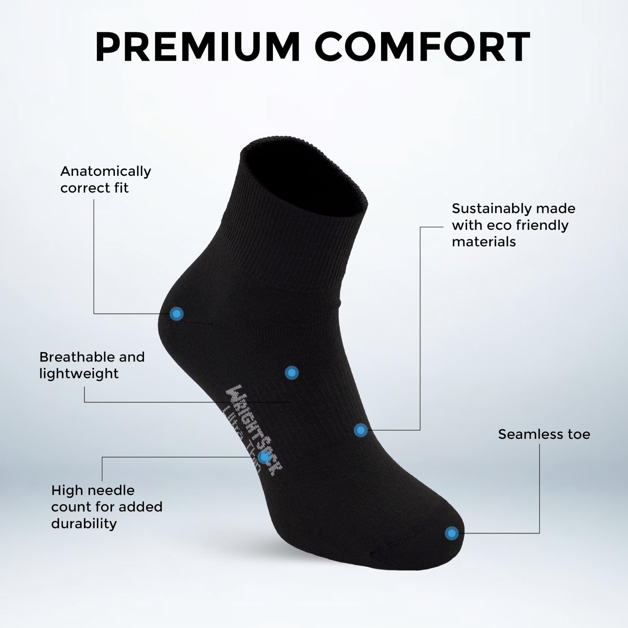 Wrightsock Ultra Thin Quarter Running Socks for Men & Women - Moisture Wicking Athletic Socks for Marathon & Training - Made in USA - Perfect for Running, Hiking & Gym Workouts