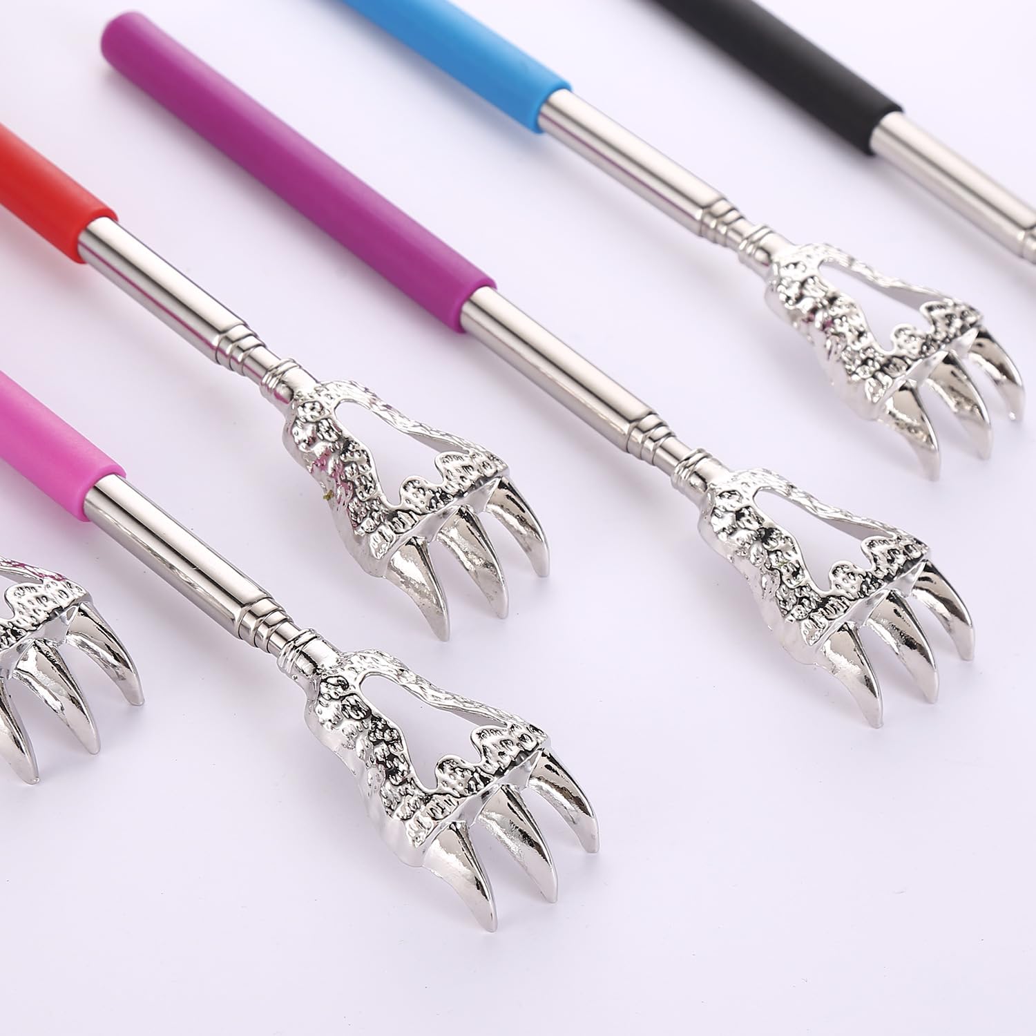 Extendable Back Scratcher - Stainless Steel Telescopic Massage Tool (8.66