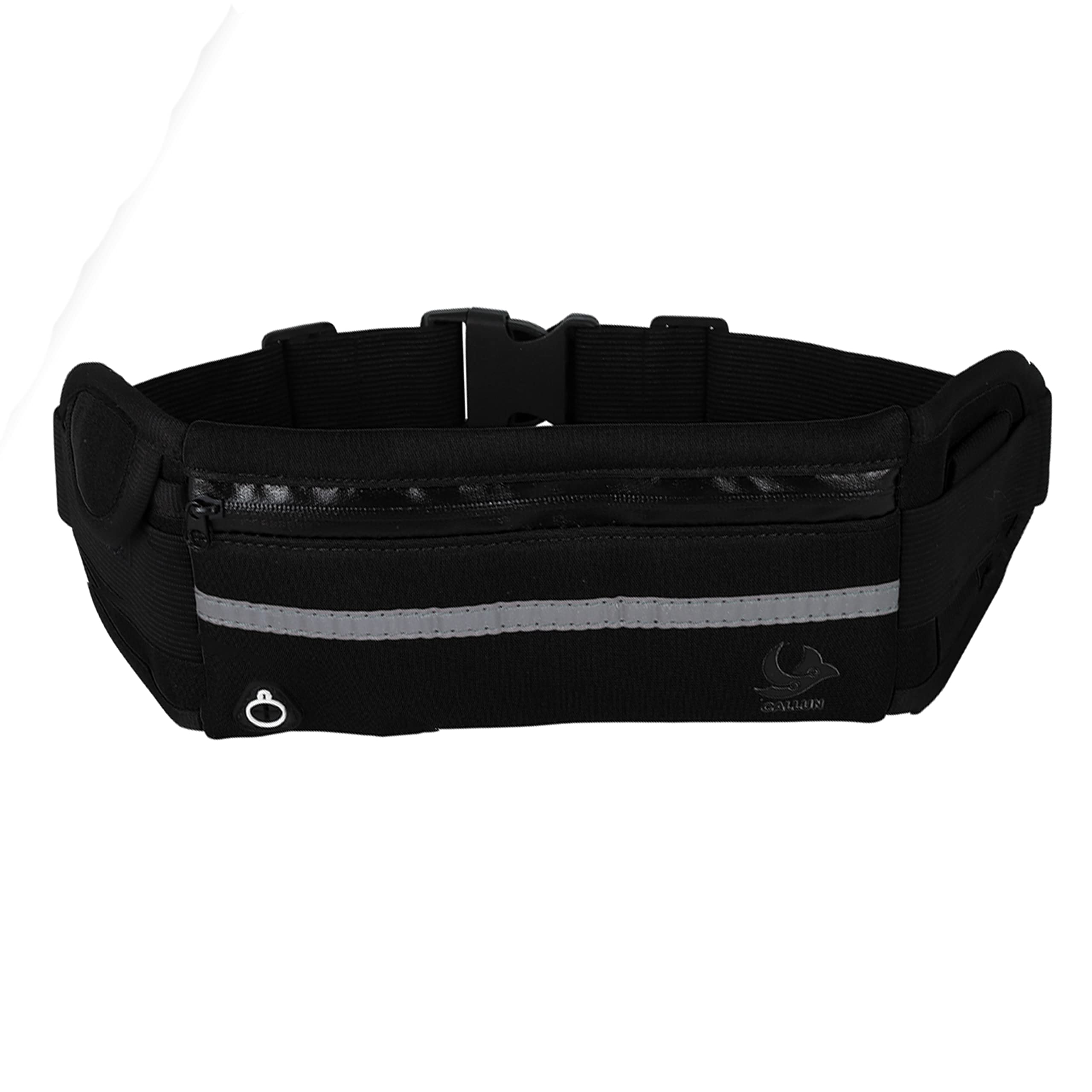 CALLUN Unisex Fanny Pack for Women & Men - Fashionable Waist Bag, Crossbody Belt Bag for Running, Cycling, Travel, Hiking & Outdoor Activities - Water-Resistant & Hands-Free (Black)
