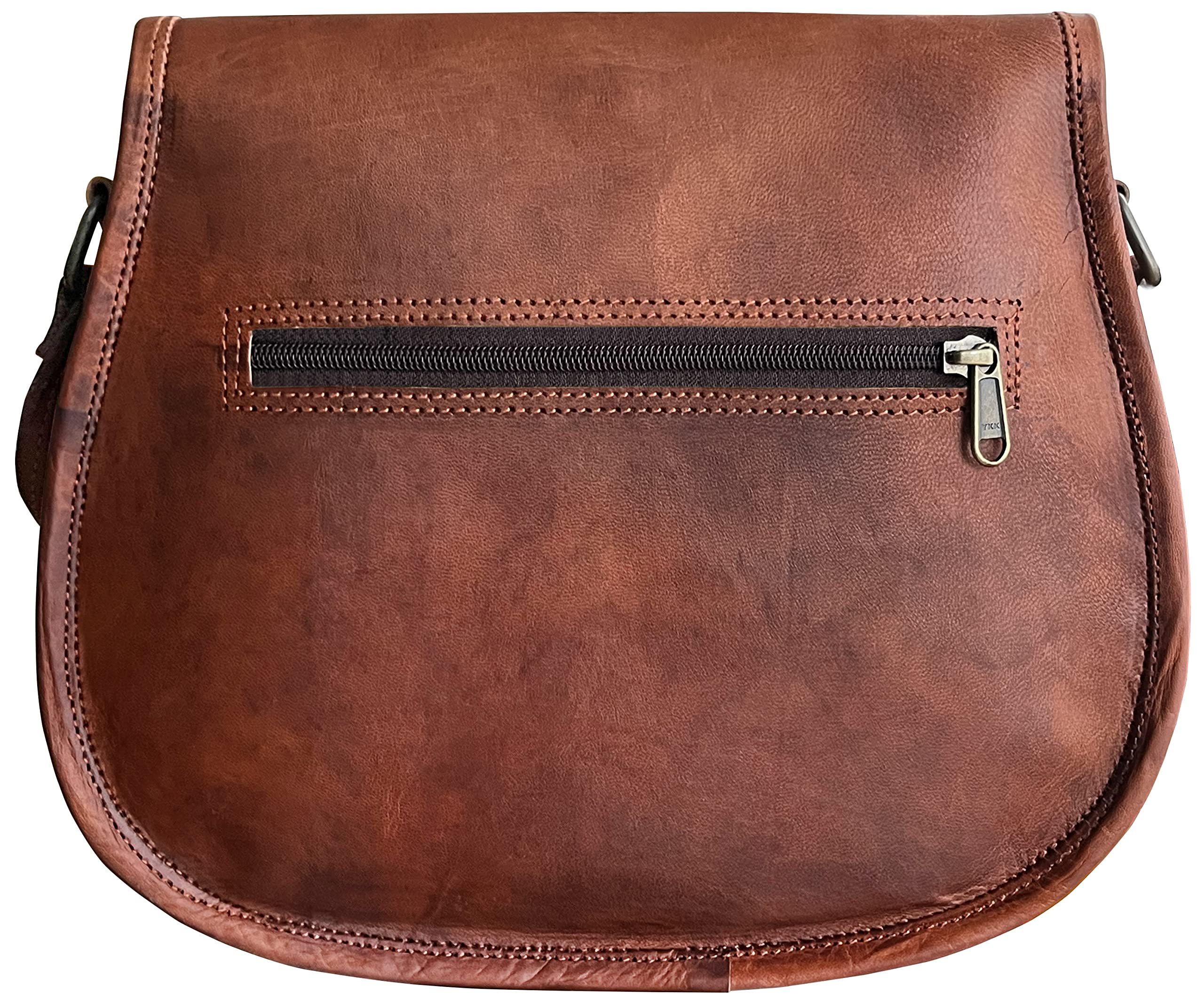 Vintage Leather Crossbody Satchel Bag for Women - RUSTIC TOWN Genuine Leather Handbag Purse - Perfect for Everyday Use, Travel & Casual Outings