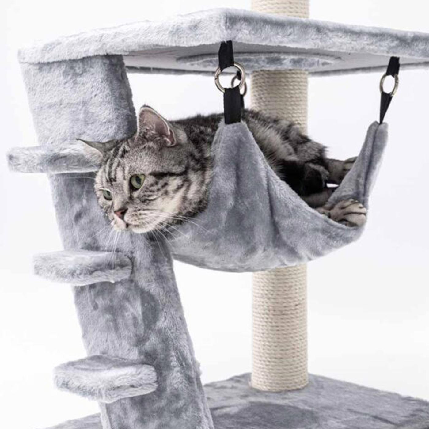 Little Rebels Seattle 89cm Cat Tree with Scratching Posts & Perches - Premium Cat Climbing Tower for Indoor Cats - Perfect for Small Spaces & Playtime