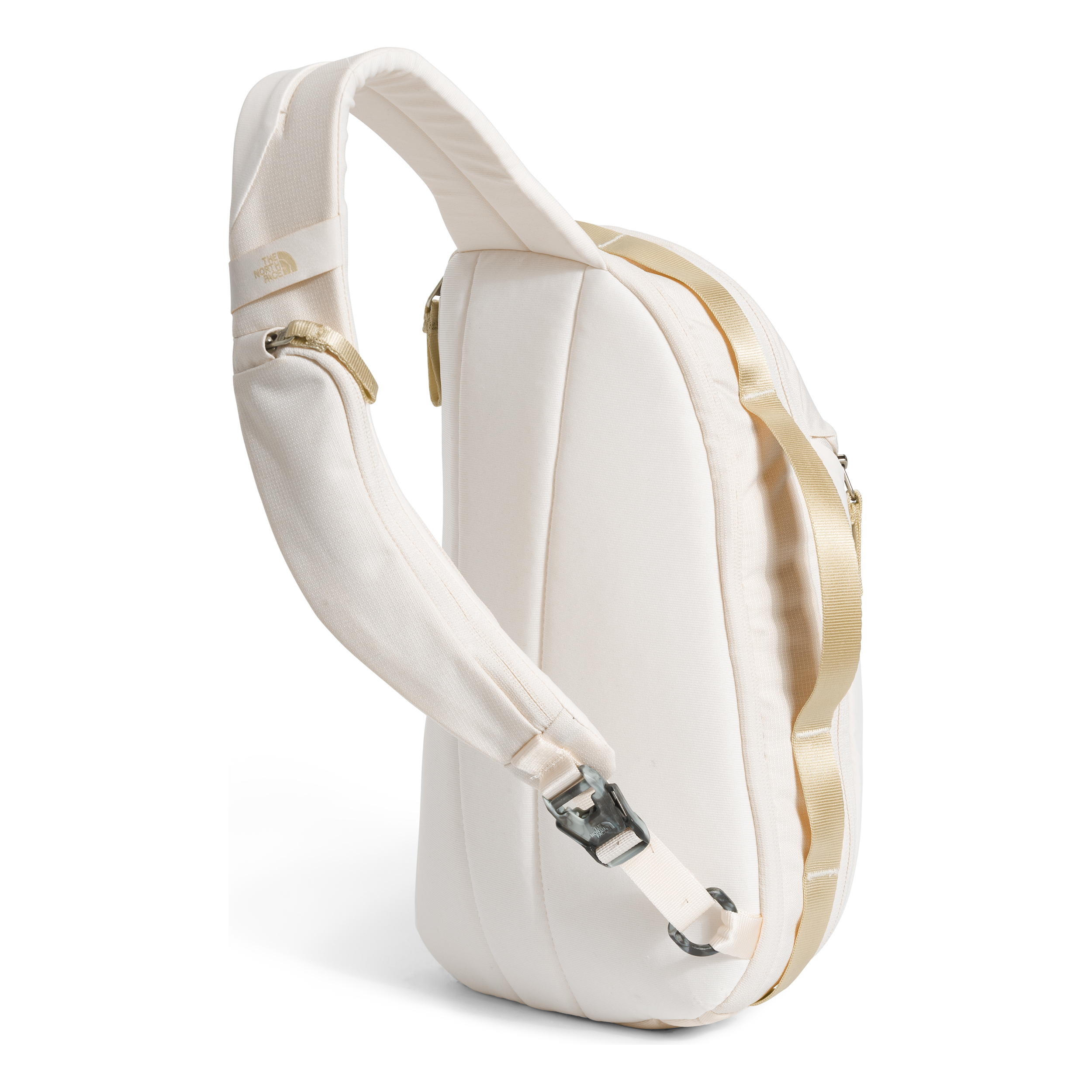 The North Face Women's Isabella Sling Crossbody Bag - Gardenia White & Dark Heather Gravel - Perfect for Travel, Hiking & Everyday Use