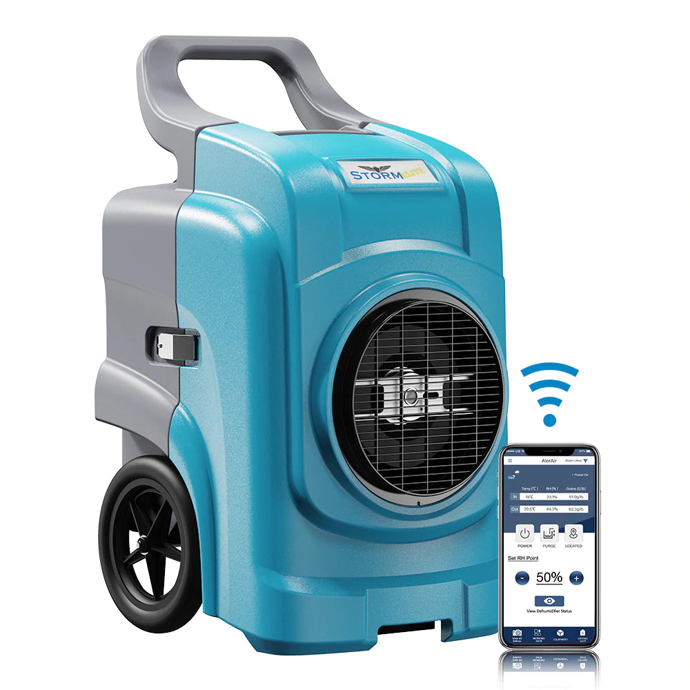 AlorAir Storm Elite 125 PPD Commercial Dehumidifier with Built-in Pump - Heavy Duty Moisture Control for Basements, Warehouses & Large Spaces