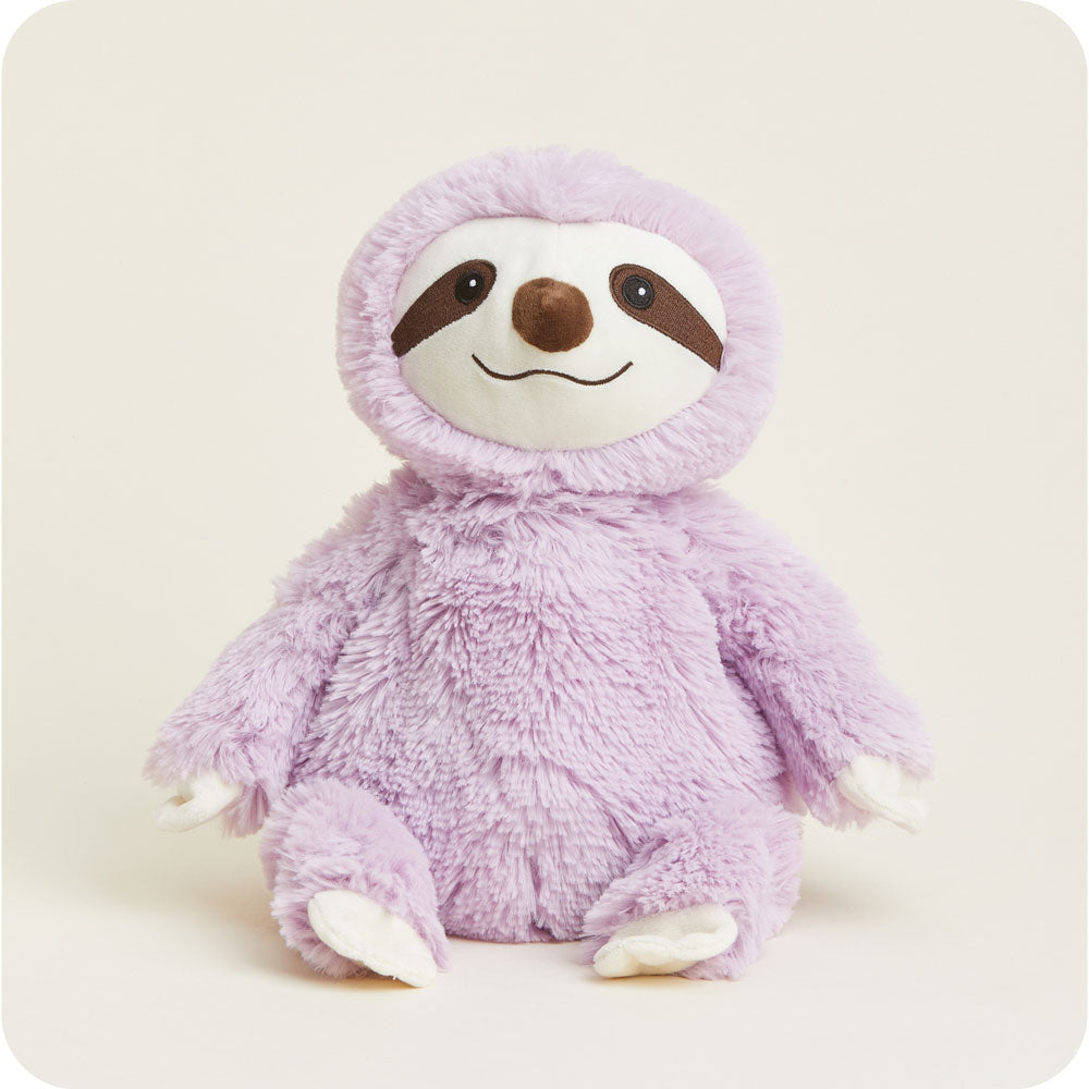 Purple Sloth Warmies - Soft & Cozy Microwavable Plush Toy for Kids & Adults - Perfect for Relaxation, Stress Relief & Sleep Aid