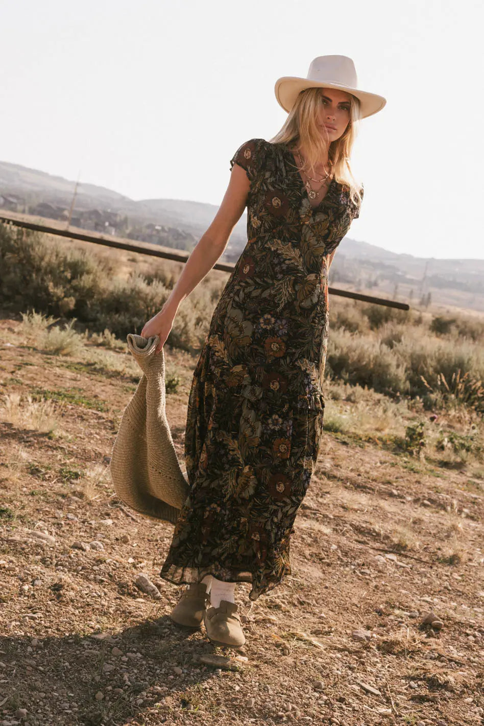 Gretchen Floral Maxi Dress for Women - Elegant Summer Beach Wedding Party Dress - Final Sale | Perfect for Vacations, Date Nights & Special Occasions