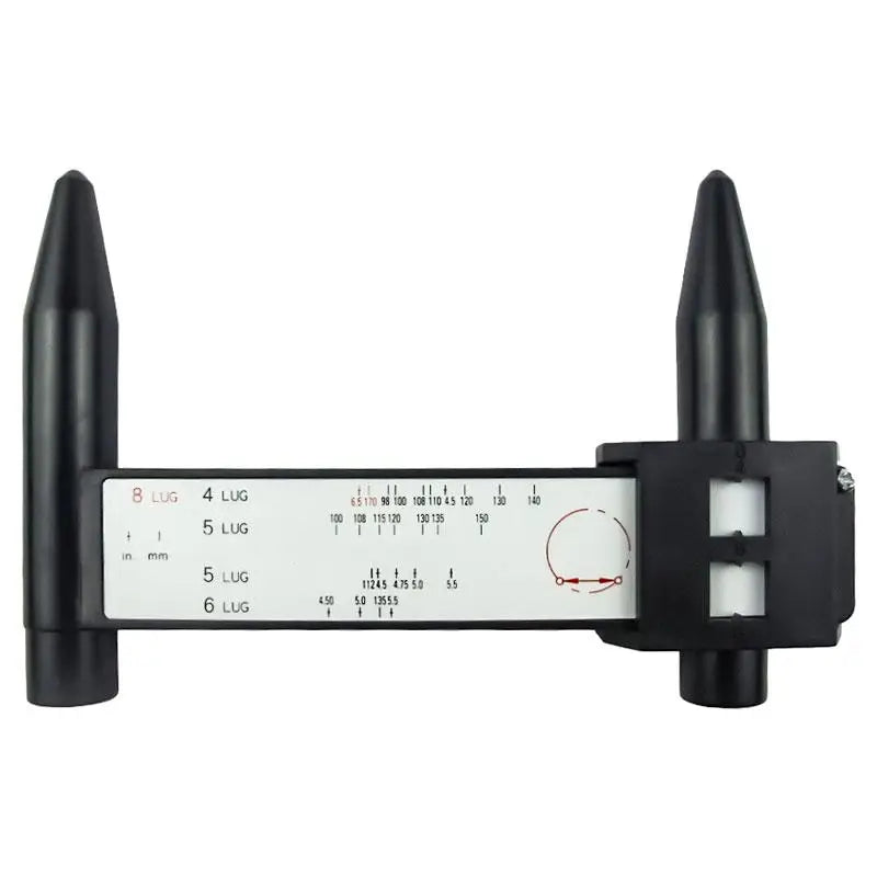 AME 51551 Universal 5-Lug Bolt Pattern Measuring Tool - Wheel Rim Gauge for Accurate Vehicle Fitment (Cars, Trucks, SUVs)
