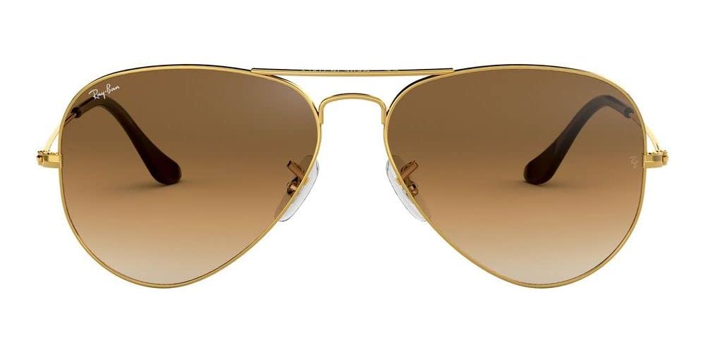 Ray-Ban RB3025 Classic Aviator Sunglasses - Polarized UV Protection, Lightweight Metal Frame - Perfect for Driving, Travel & Outdoor Activities