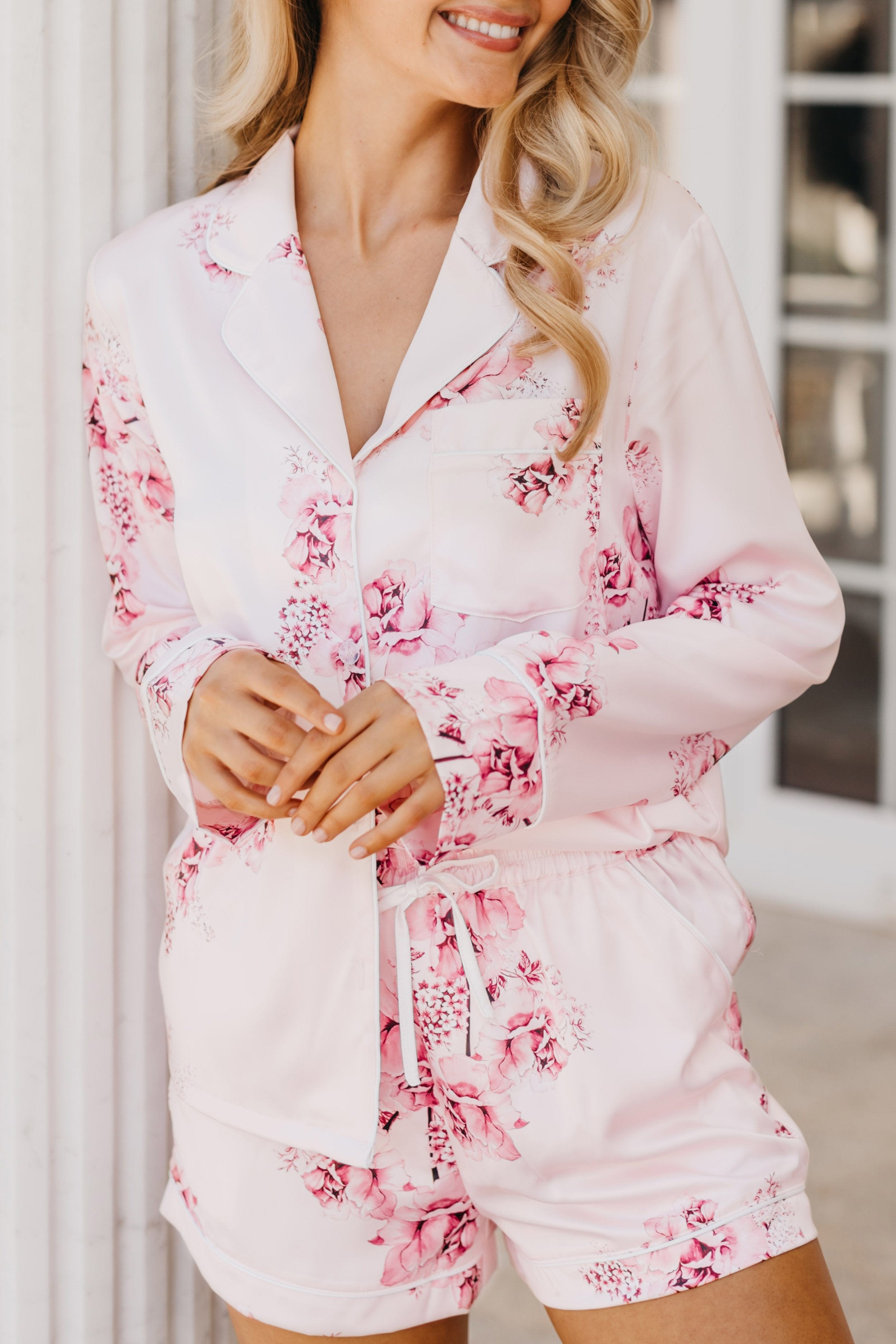 Romi Floral Printed Pajama Set for Women - Soft & Comfortable Sleepwear - Perfect for Lounge, Sleep, and Relaxation at Home
