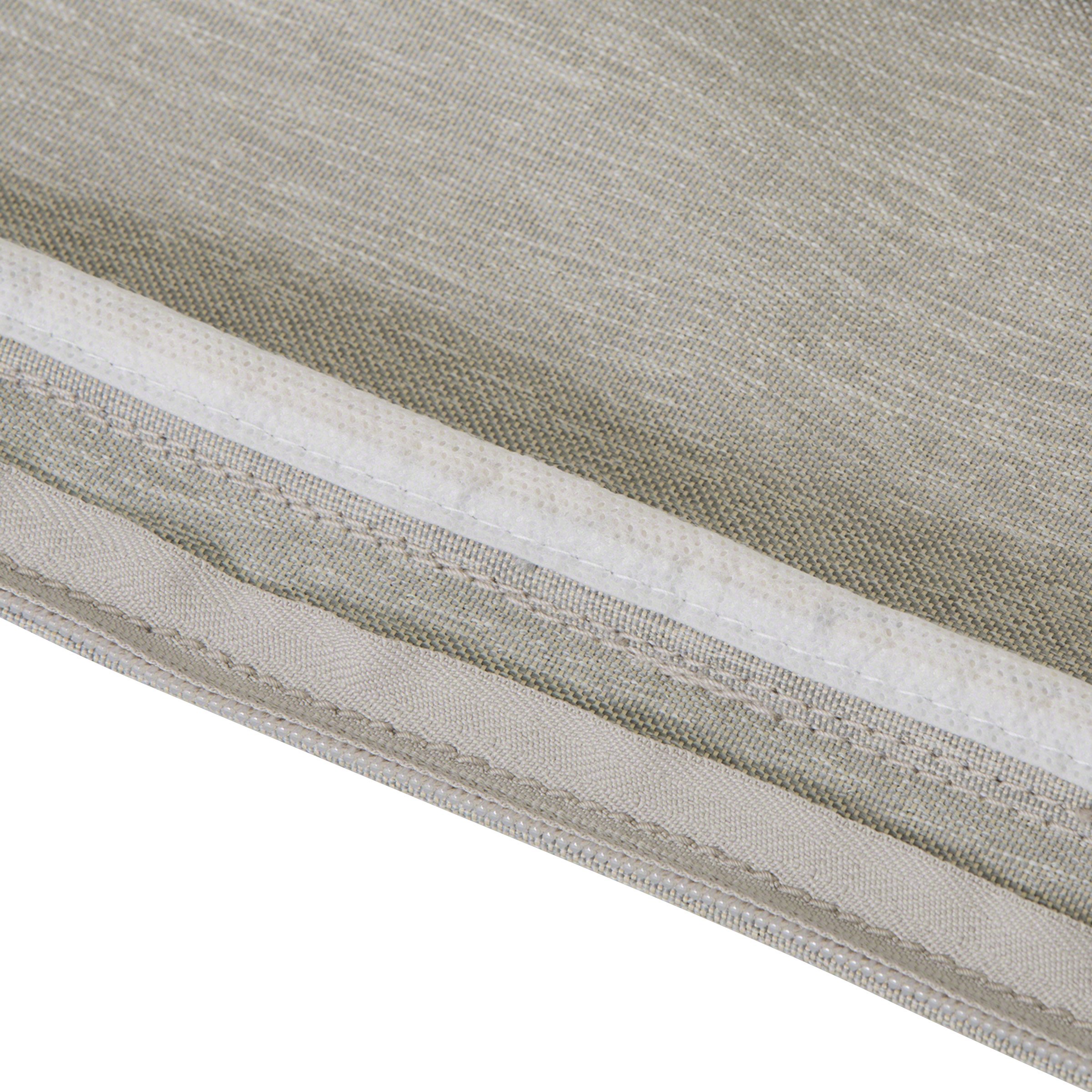 Classic Accessories Montlake Patio FadeSafe Seat Cushion - Grey, 23x21x5 Inches, Weather-Resistant Outdoor Furniture Cushion for Patio Chairs and Loungers