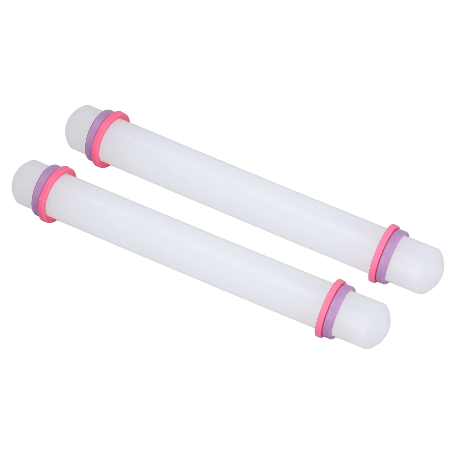 Premium Small Plastic Rolling Pin with Rounded Ends - Sturdy Handle for Baking Bread, Noodles, Pizza & Fondant | Ideal for Home Kitchens & Professional Bakeries